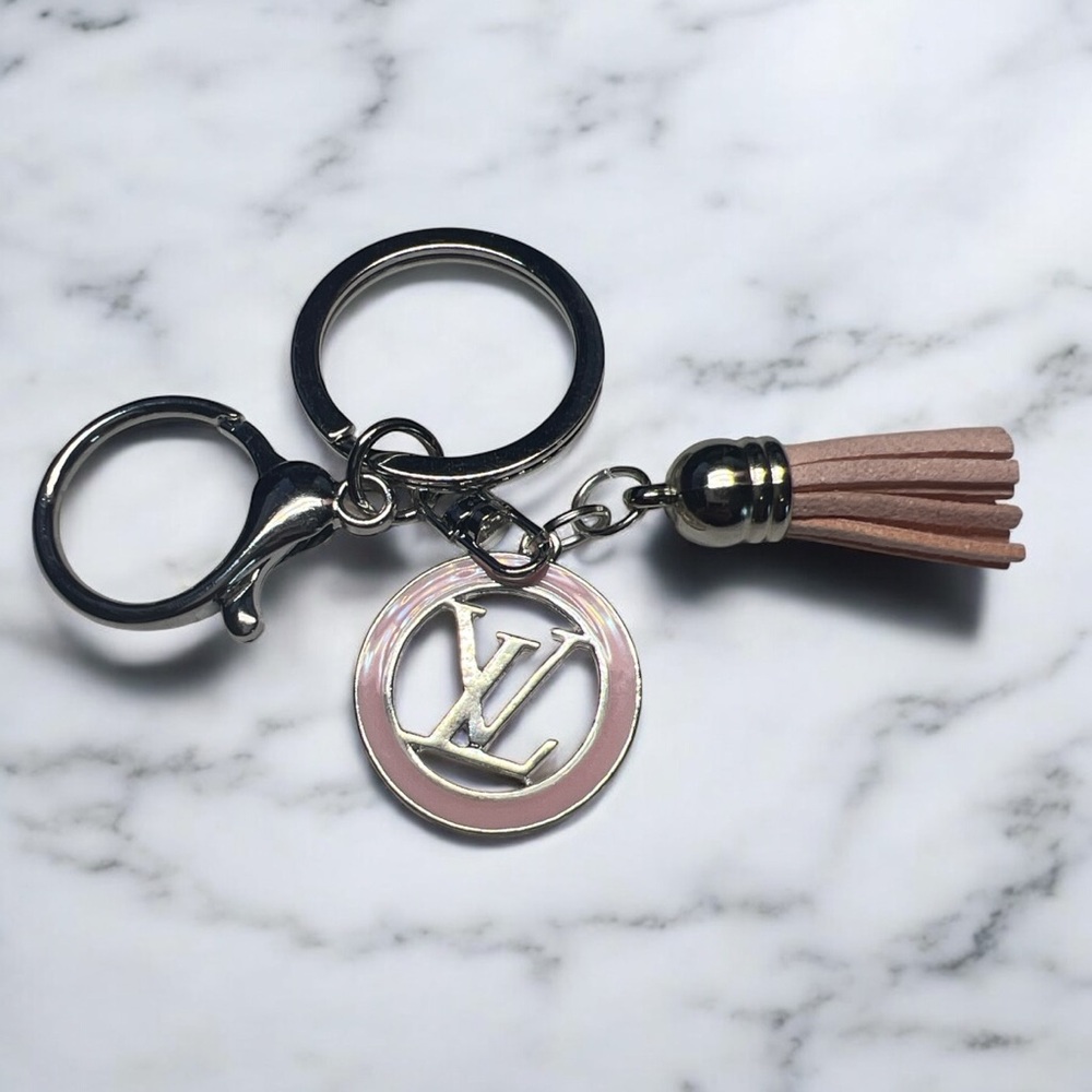 Pink and Silver Keychain